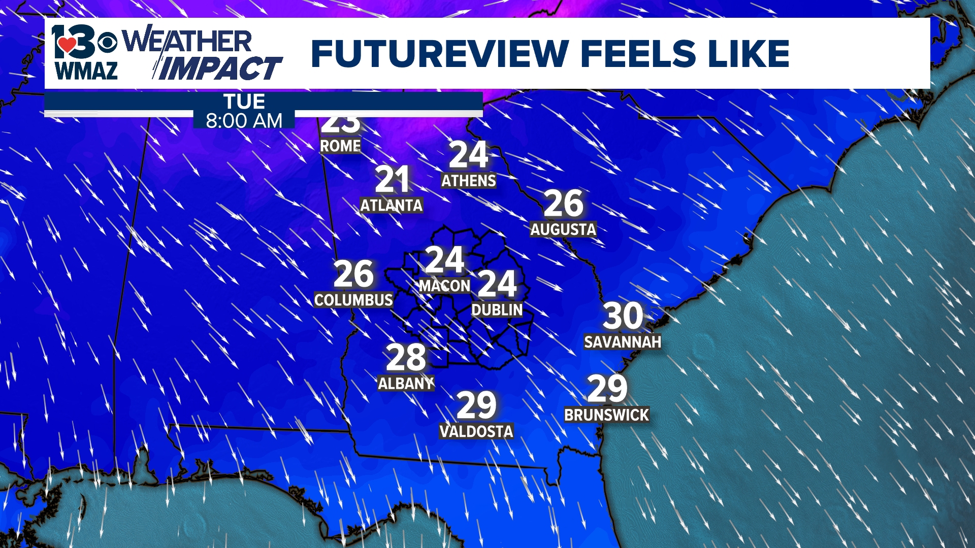 Weather Impact Alert | Below Freezing Temperatures on Tuesday and ...
