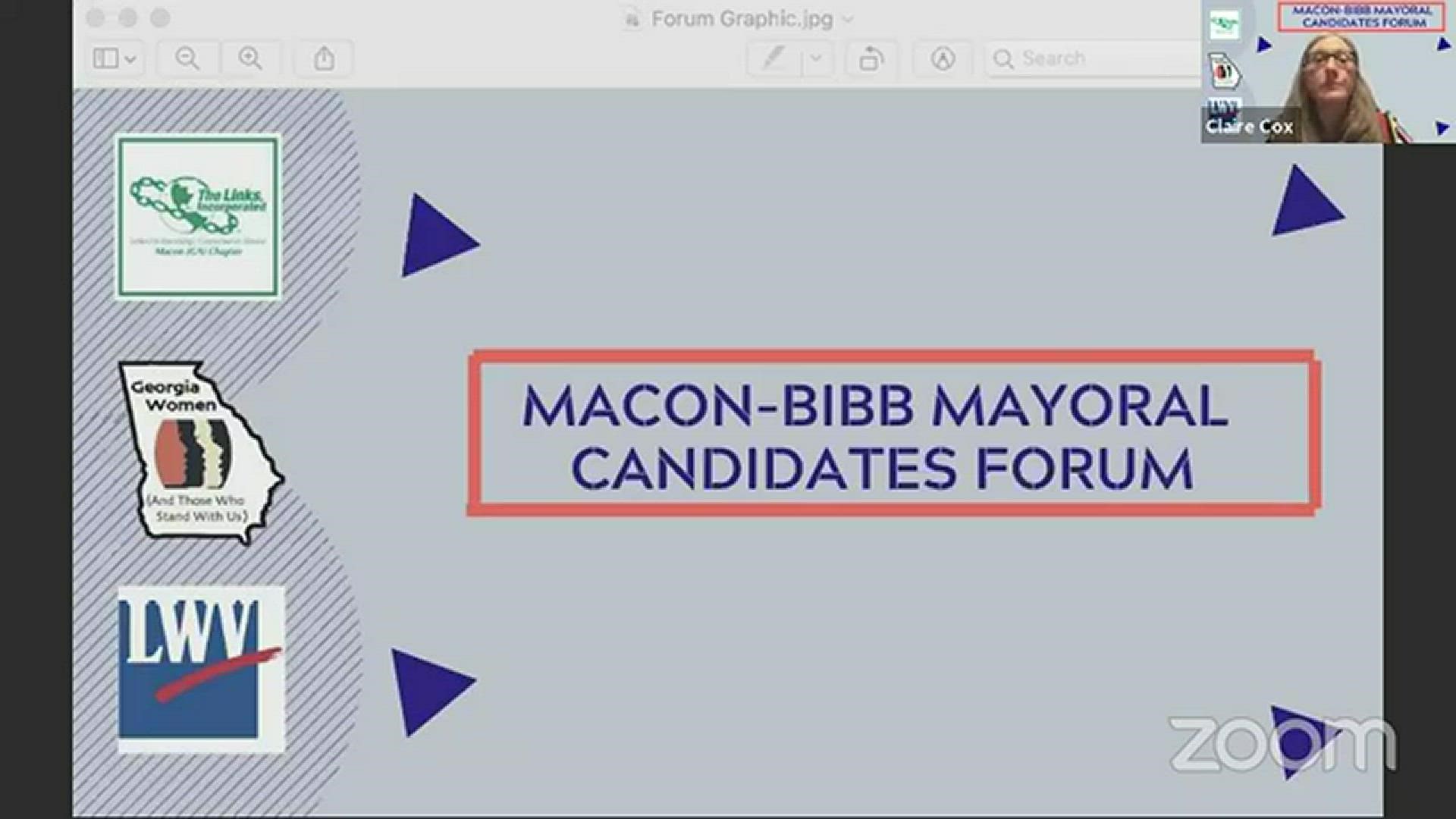 Lester Miller, Larry Schlesinger, Blake Sullivan, Clifford Whitby, and Marc Whitfield met Monday night in a virtual mayoral candidate forum.