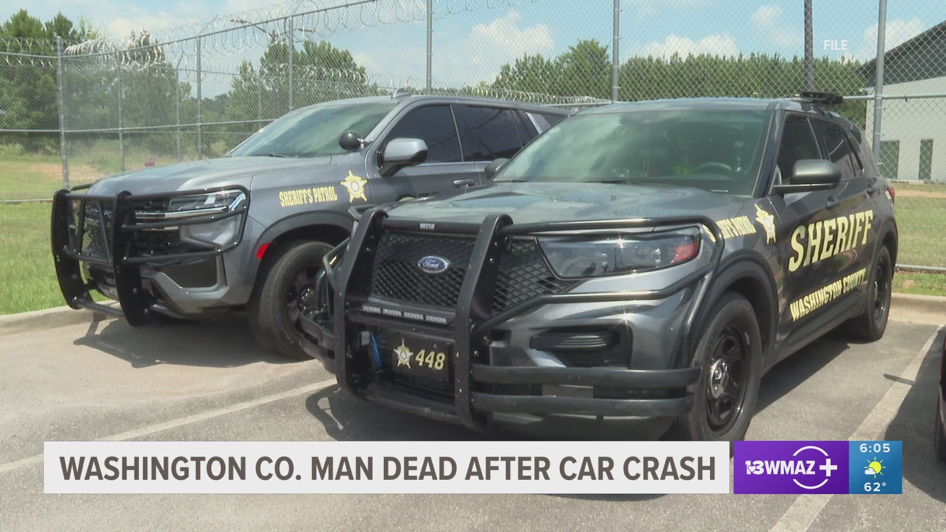 Washington County Sheriff Joel Cochran said that a 55-year-old man was "t-boned" by a 20-year-old who trying to pass him in a no-passing lane at 6:30 a.m. on Sunday.