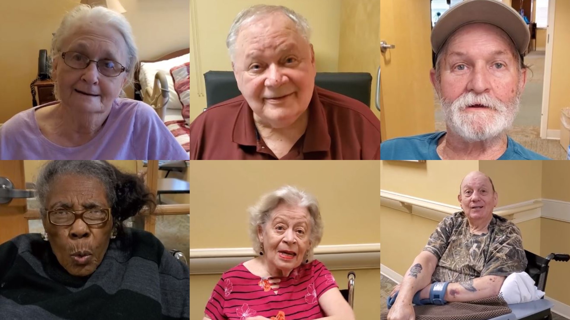 Recently, the facility posted videos of their residents singing 'He's Got the Whole World.' It's a challenge Tyler Perry started to spread light during COVID-19.