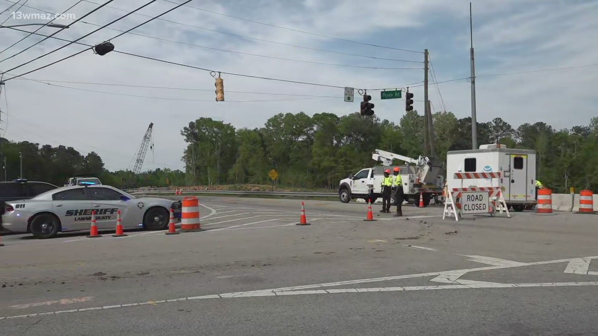 Tucker Road bridge reopens after truck crash knocks out power, causes 3