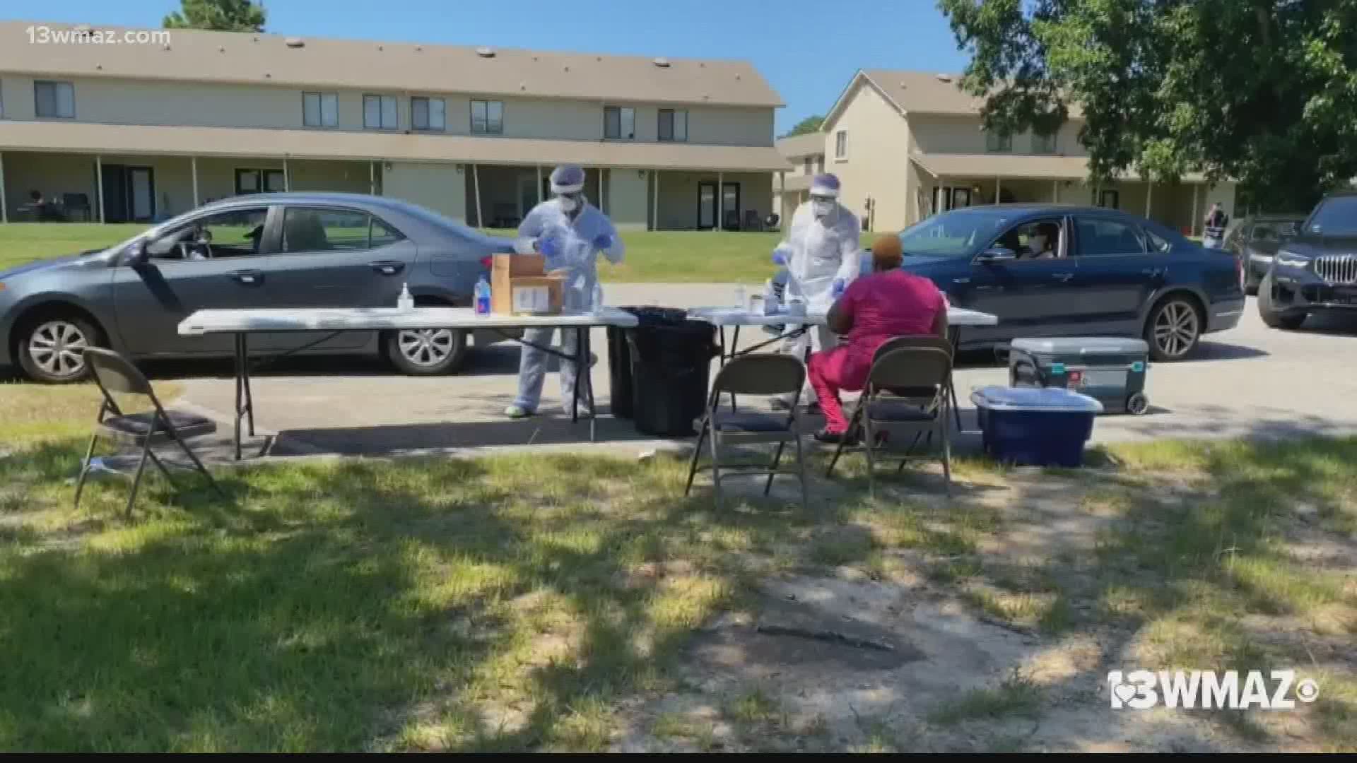 Free testing was held Saturday at the church where 200 to 250 people were tested.