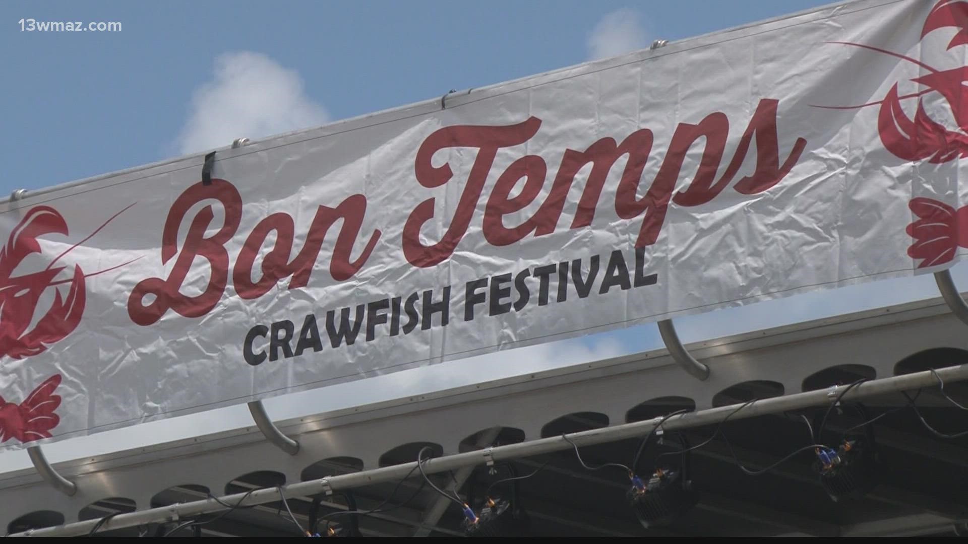 Thousands of pounds of crawfish straight from the Gulf were purged, seasoned, boiled and served with fresh corn and potatoes.