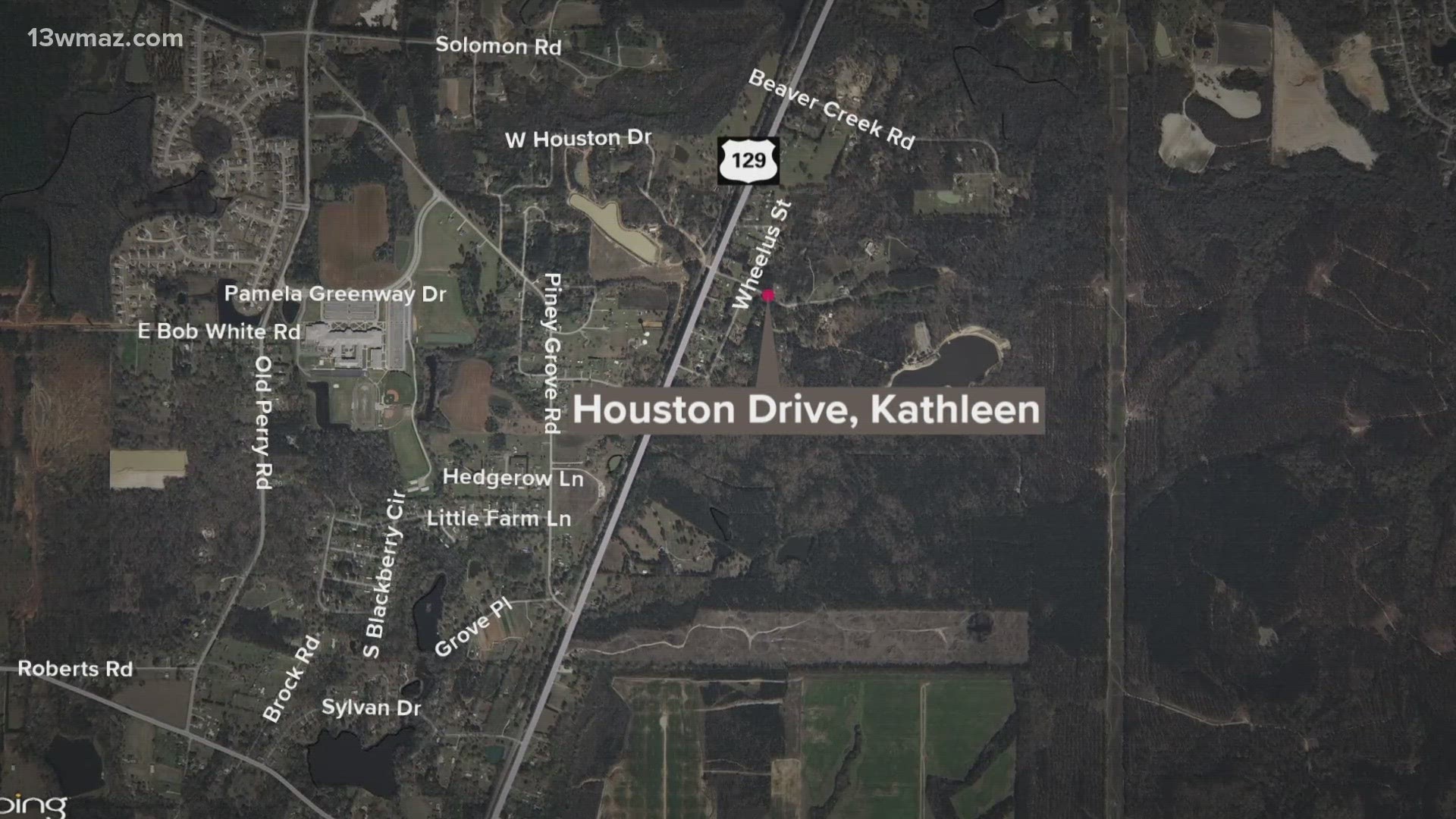 According to the Houston County Sheriff's Office, it happened at around 12:39 a.m. on Sunday in Kathleen.