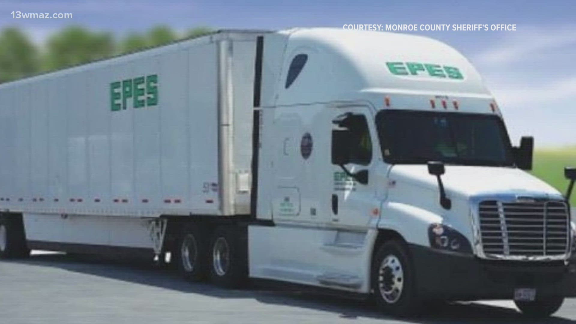 The tractor-trailer was stolen on Sunday by another passenger on a different semi-truck