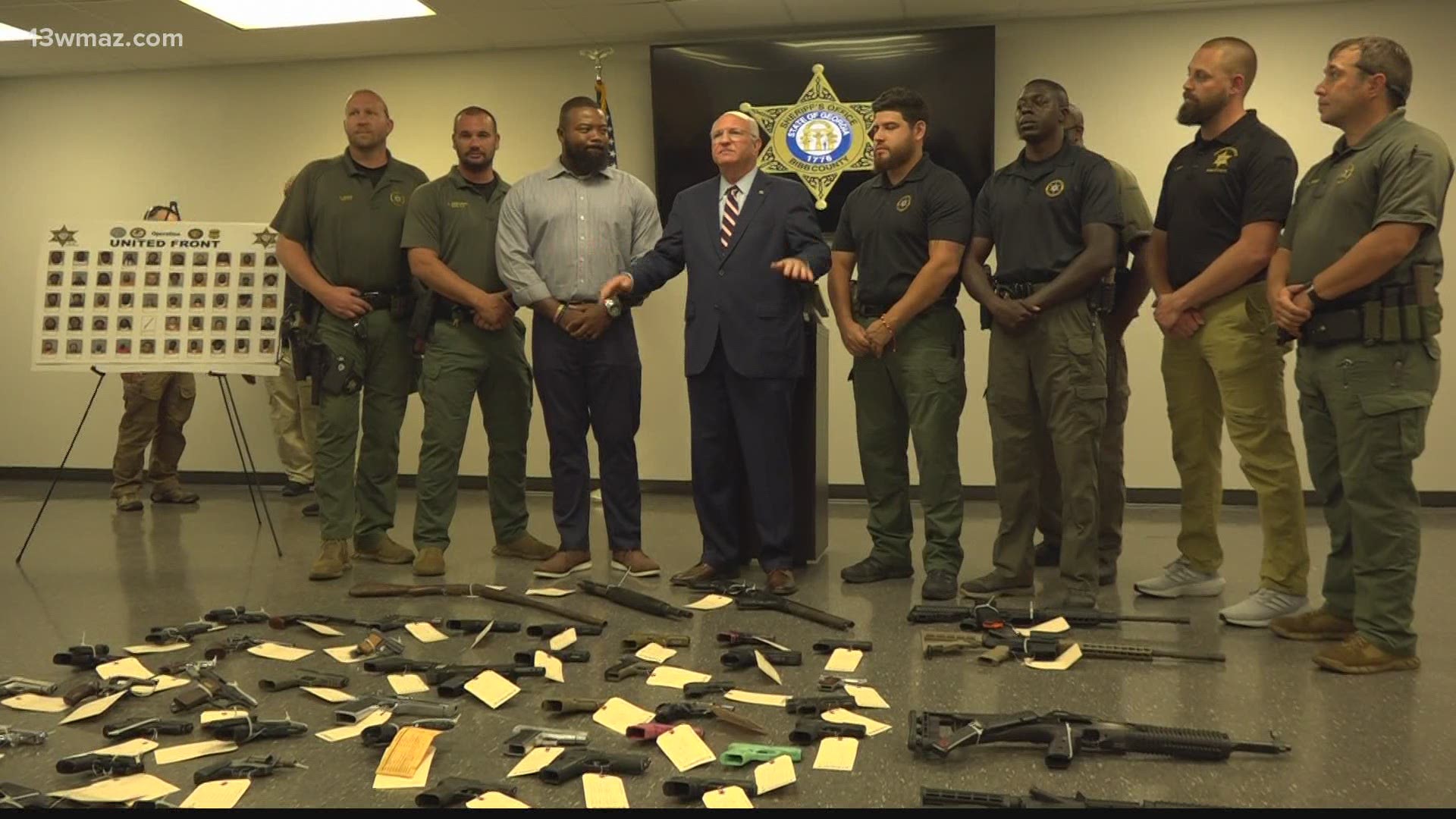 More than 50 people were arrested and dozens of guns were recovered in a 40-day operation.