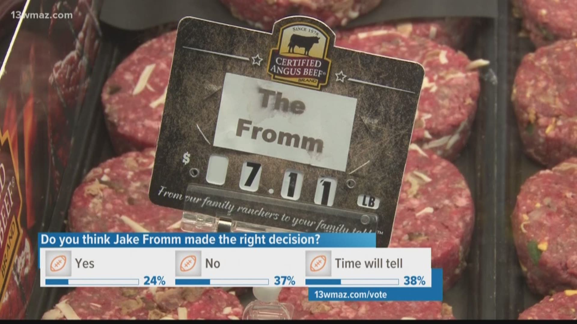 Pride from Warner Robins restaurants led to honoring Jake Fromm the best way they know how by putting his favorites on the menu.