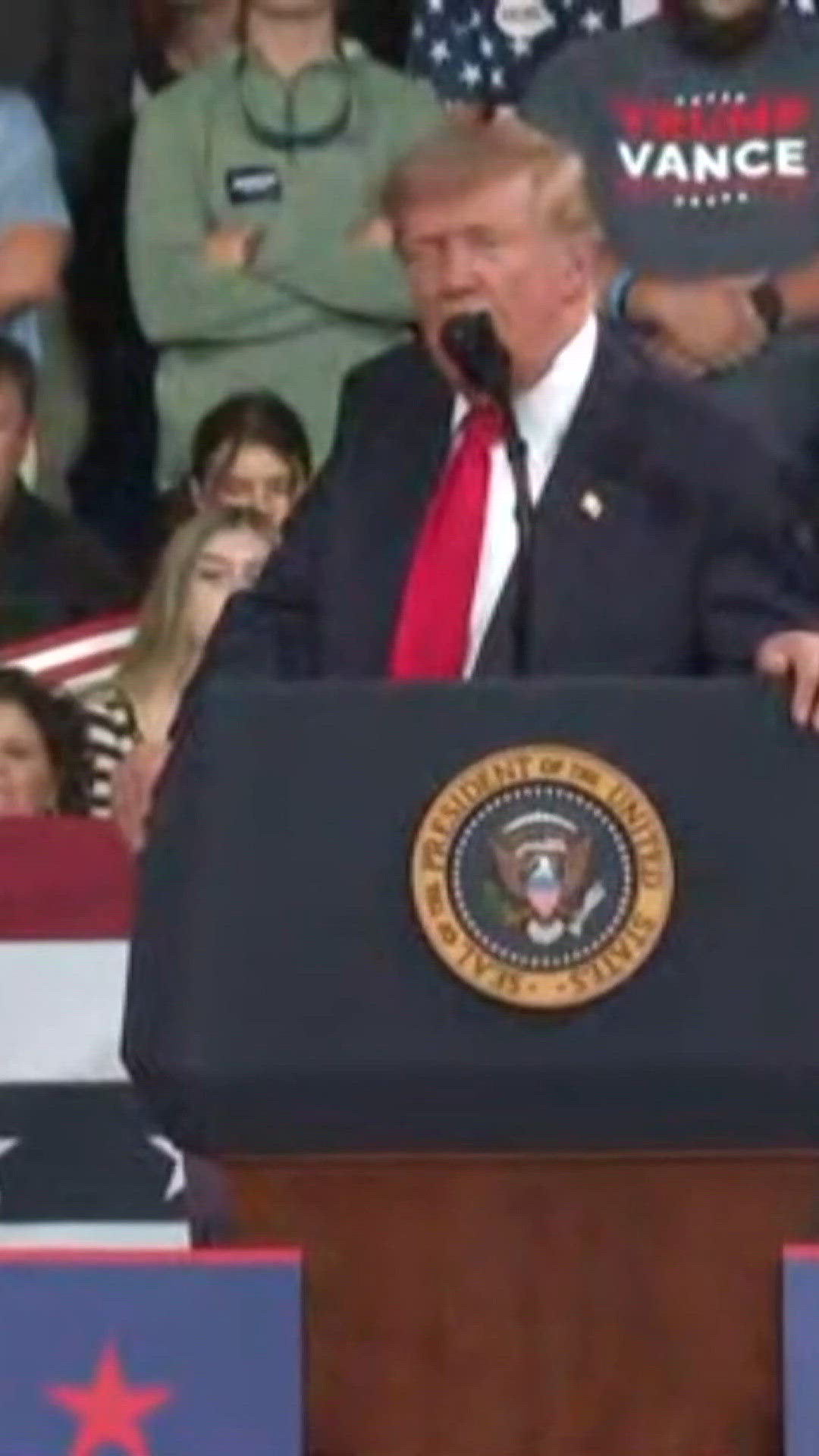 Rick Jackson speaks before supporters at President Trump's campaign ...