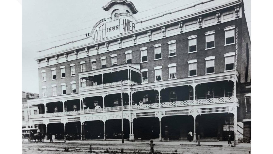 Downtown Macon parking garage holds history of Hotel Lanier demolished in the 1970s