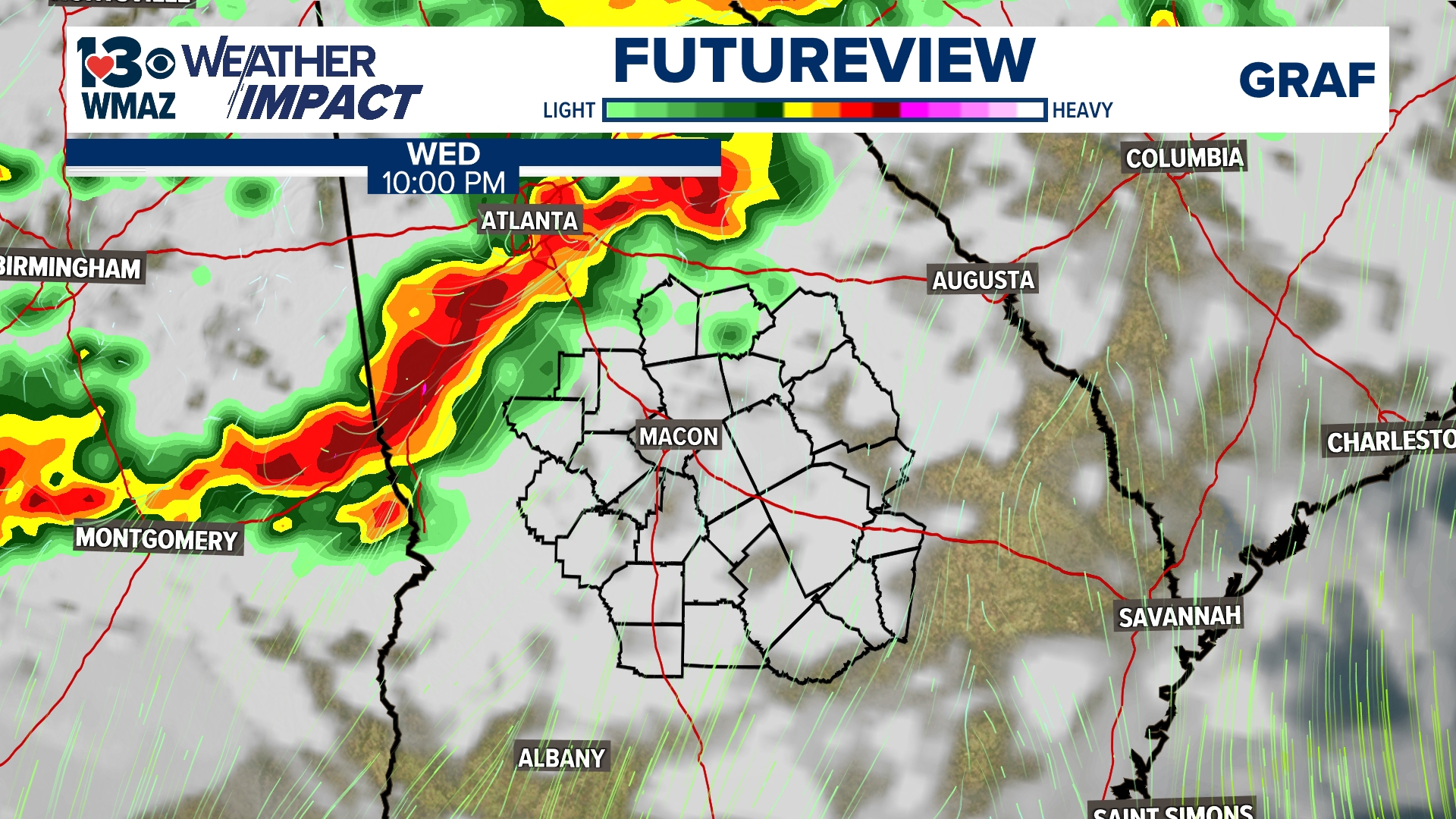 Weather Impact Alert | Heavy showers and storms will move in overnight ...