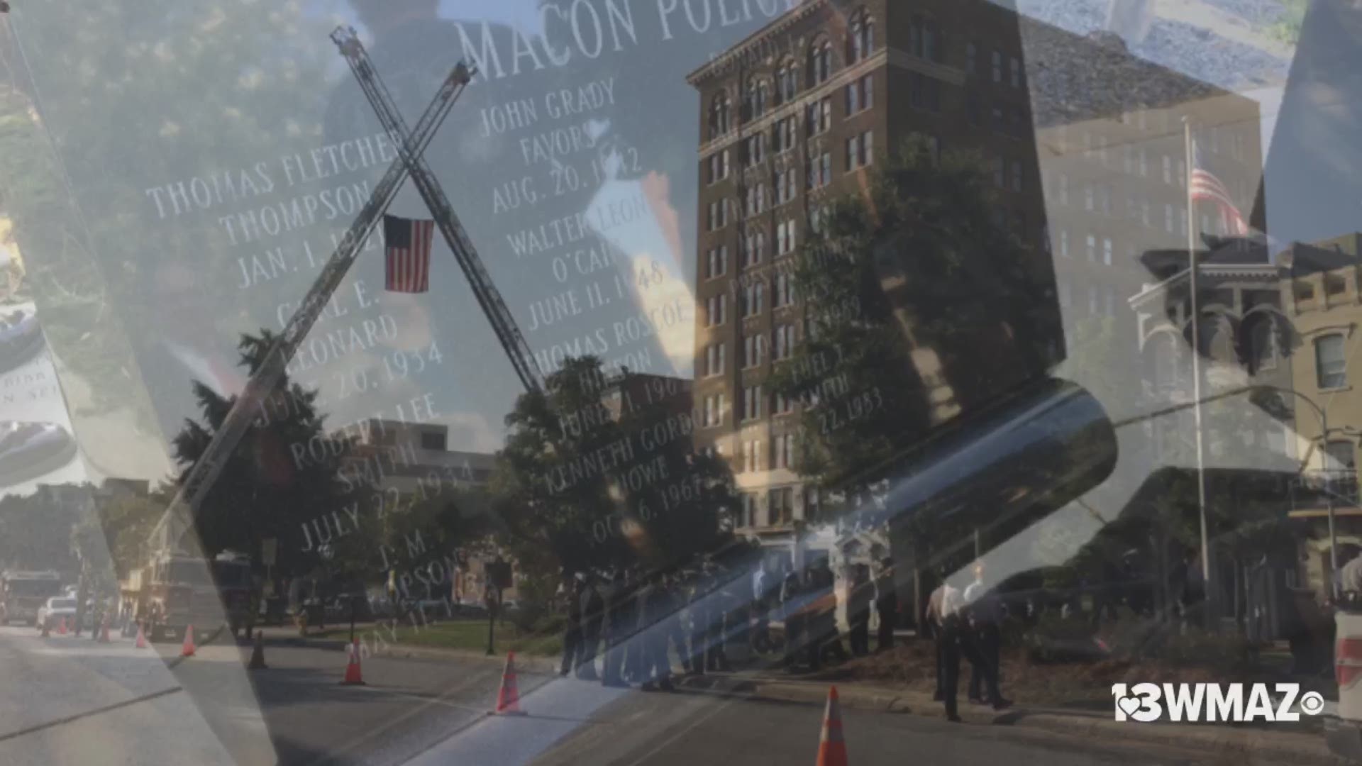 The Macon-Bibb Fire Department and Bibb County Sheriff's Office deputies were in attendance at the 9/11 ceremony in downtown Macon Wednesday. The ceremony was held on 2nd and Mulberry Streets.