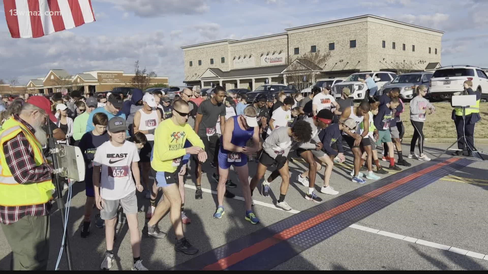 Each year, they have about 1,000 participants to run in either the 5K or the mile long fun run.
