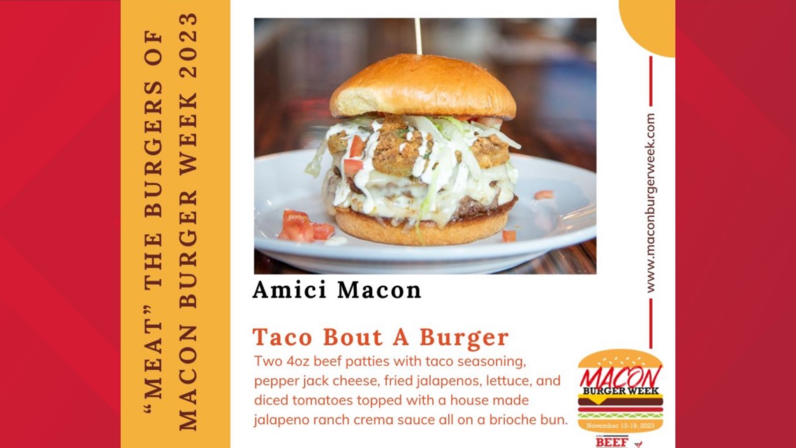 “Meat Contenders”: Macon Burger Week 2023 lineup