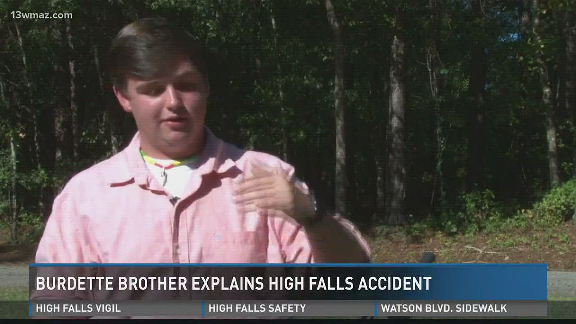 Burdette brother explains High Falls accident