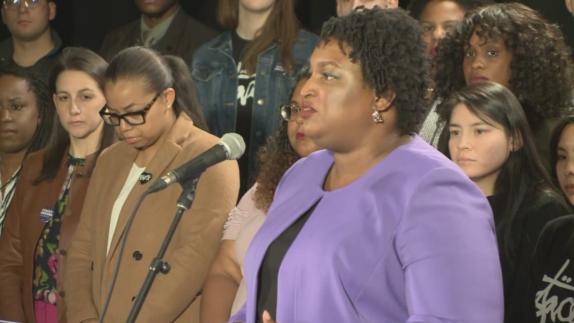 Abrams says she did not consider her speech to be a concession, but she recognizes there is no path to victory and that Republican Brian Kemp is Georgia's governor-elect