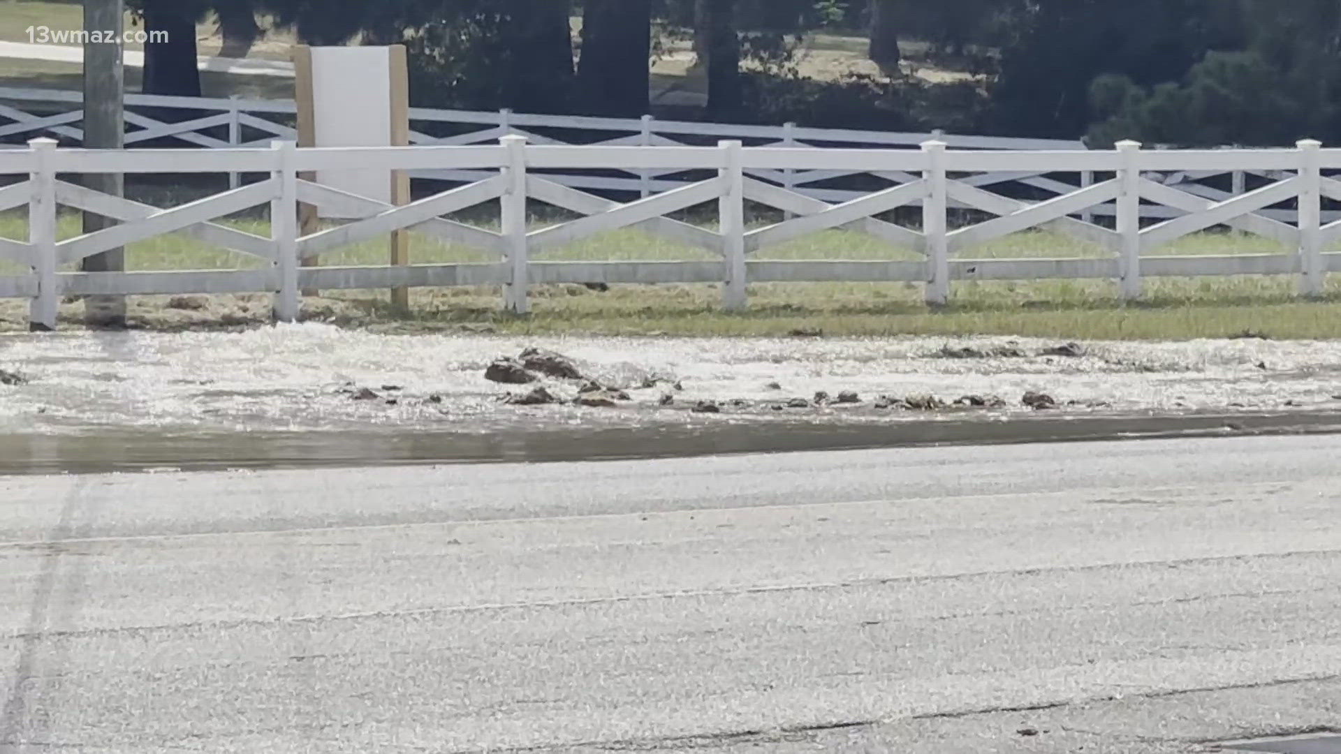 The advisory comes after a water main break at the intersection of Zebulon Road and Bass Road.