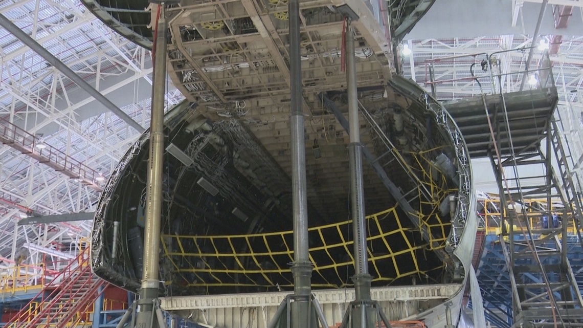 Robins Air Force Base: Crews overhaul aging aircraft and organize thousands of parts for future missions