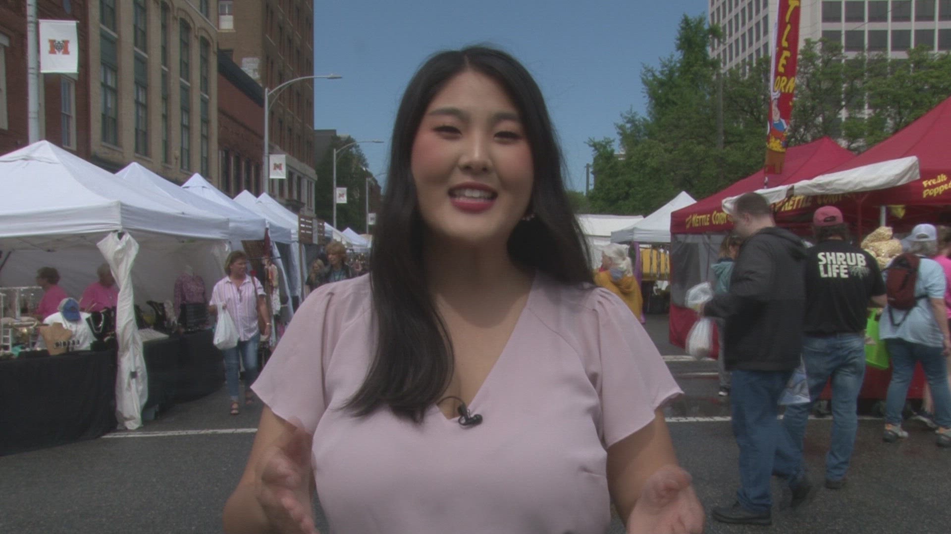 Some vendors said that the weather caused some of their wares to be blown around and knocked over. Visitors says they hope the good weather sticks around