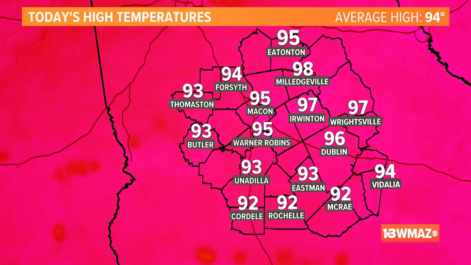 7 Day and Hourly Weather Forecast Macon,