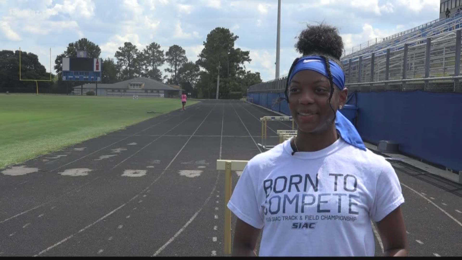 One lucky lady received a scholarship at the 100 Women in Gold Incorporated's 10th annual scholarship and awards night. Although senior sprinter April Rogers got the scholarship, she says she was a late bloomer when it came to running track.