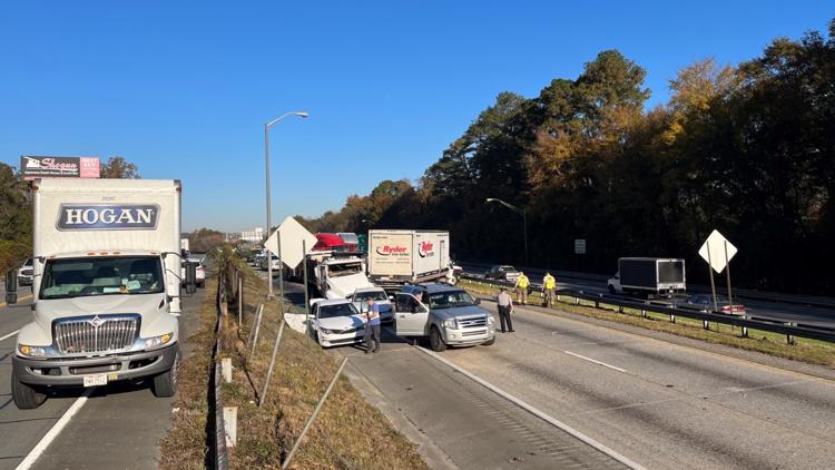 I 75s Near Interchange Split Reopens After Multi Vehicle Pileup