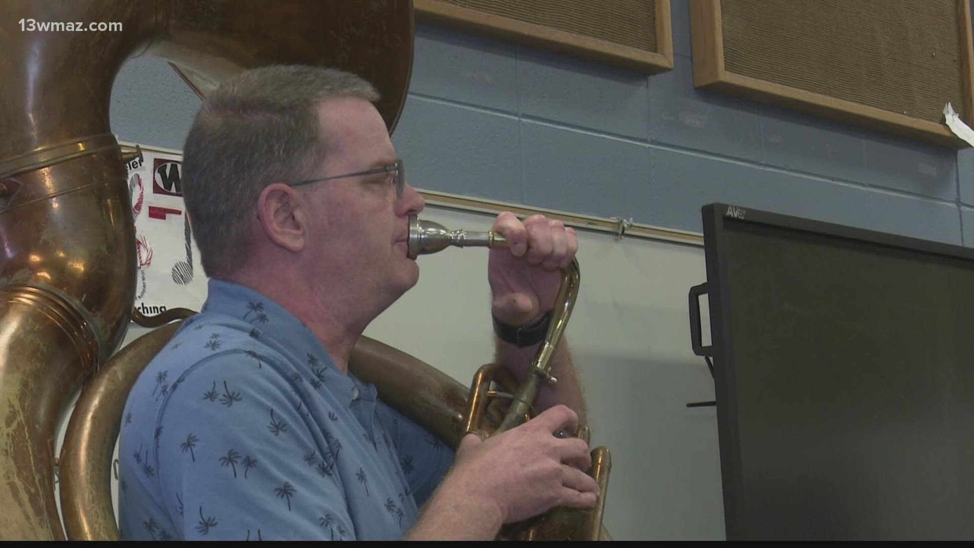 Band students at Wheeler County High School say they want to celebrate their band director, who is turning his students into musical geniuses.