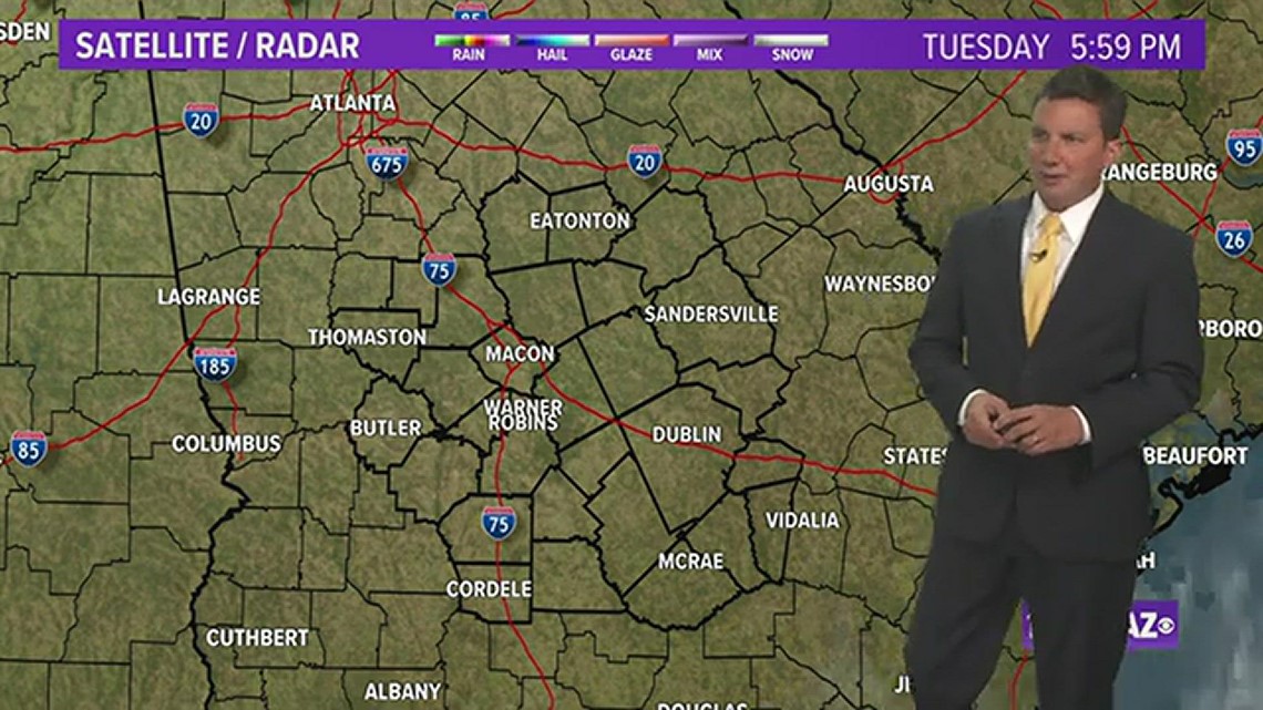 Forecasts show Nicole maintaining tropical storm strength through Central Georgia | 13wmaz.com
