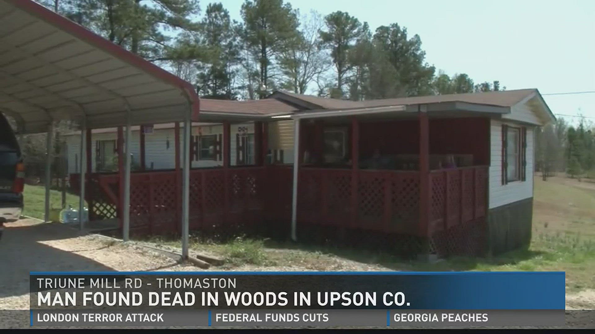 Man found dead in woods in Upson County