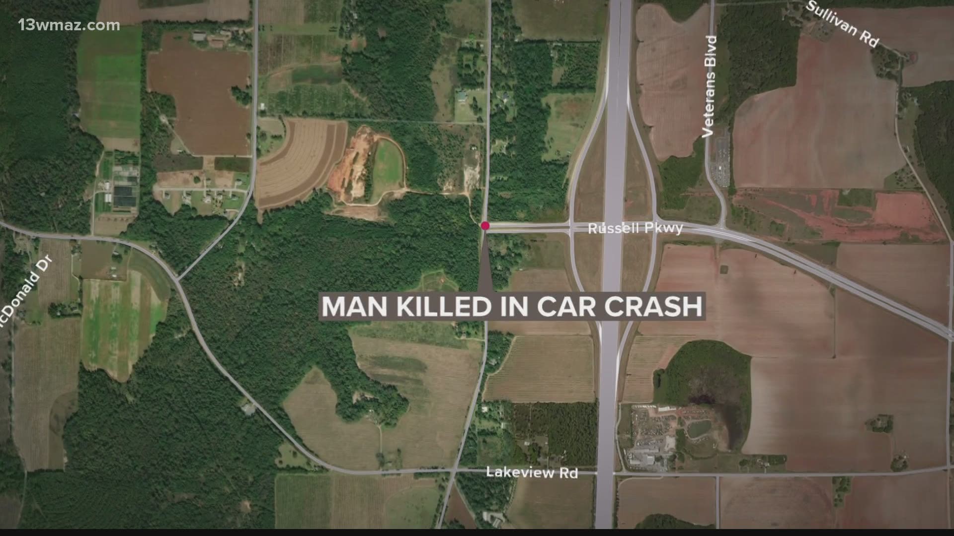 A Kathleen man was killed in a single-car accident early Sunday morning
