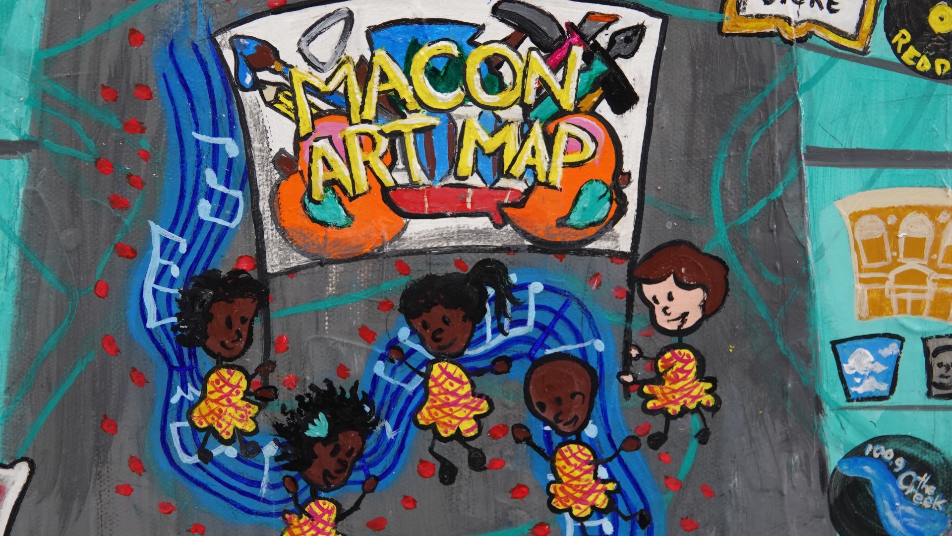 The Macon Art Map is not only a physical painting, but it's also a website that connects artists with the community.