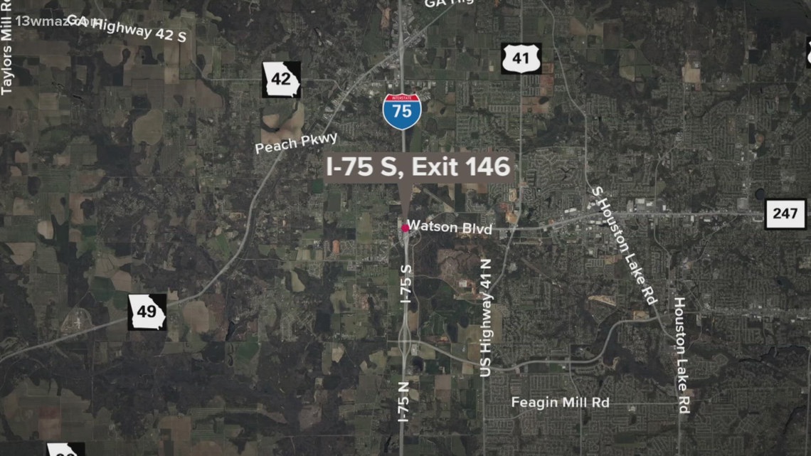 Coroner: 2 dead after Saturday morning crash on I-75 South in Byron, including 17-year-old