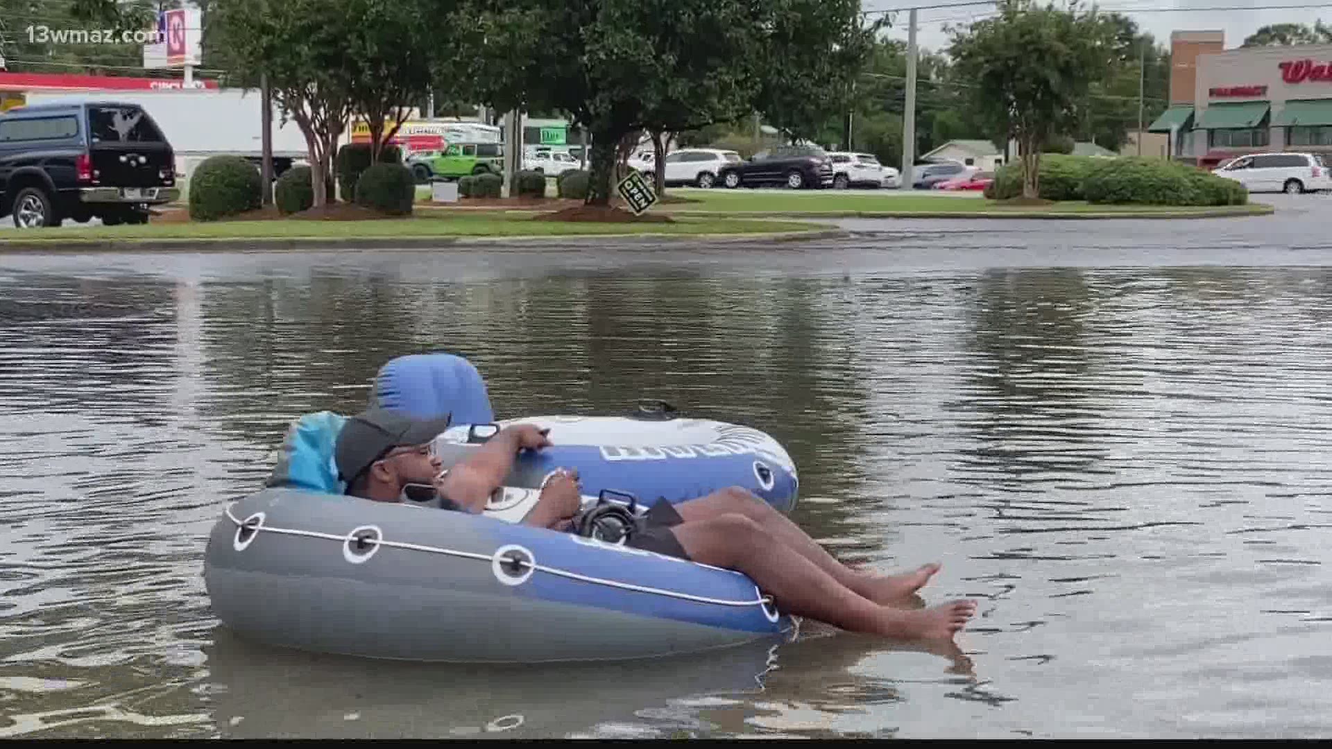 Houston County got 6 inches of rain and flooding overnight, hampering residents' morning commutes.