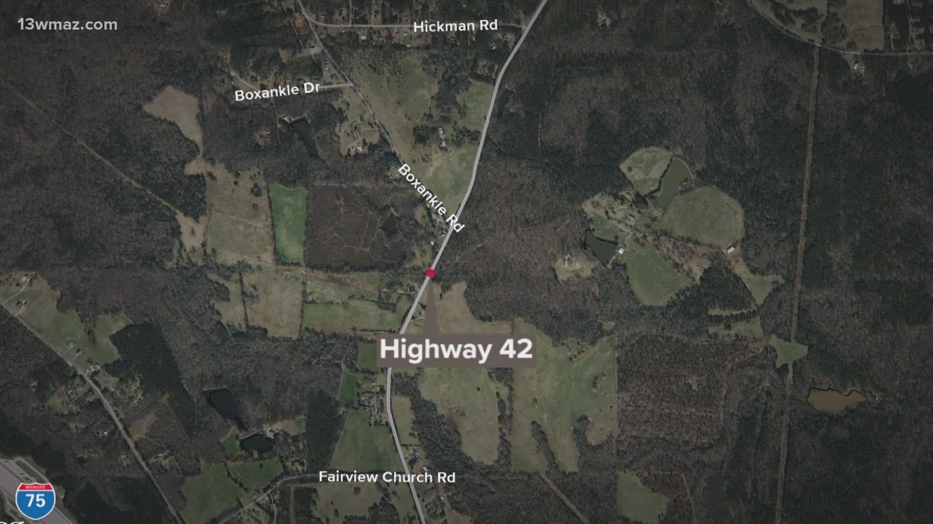 A Macon woman was killed Thursday after veering into the southbound lane of Highway 42, nearly striking another vehicle head-on, Coroner Joey Proctor said. 