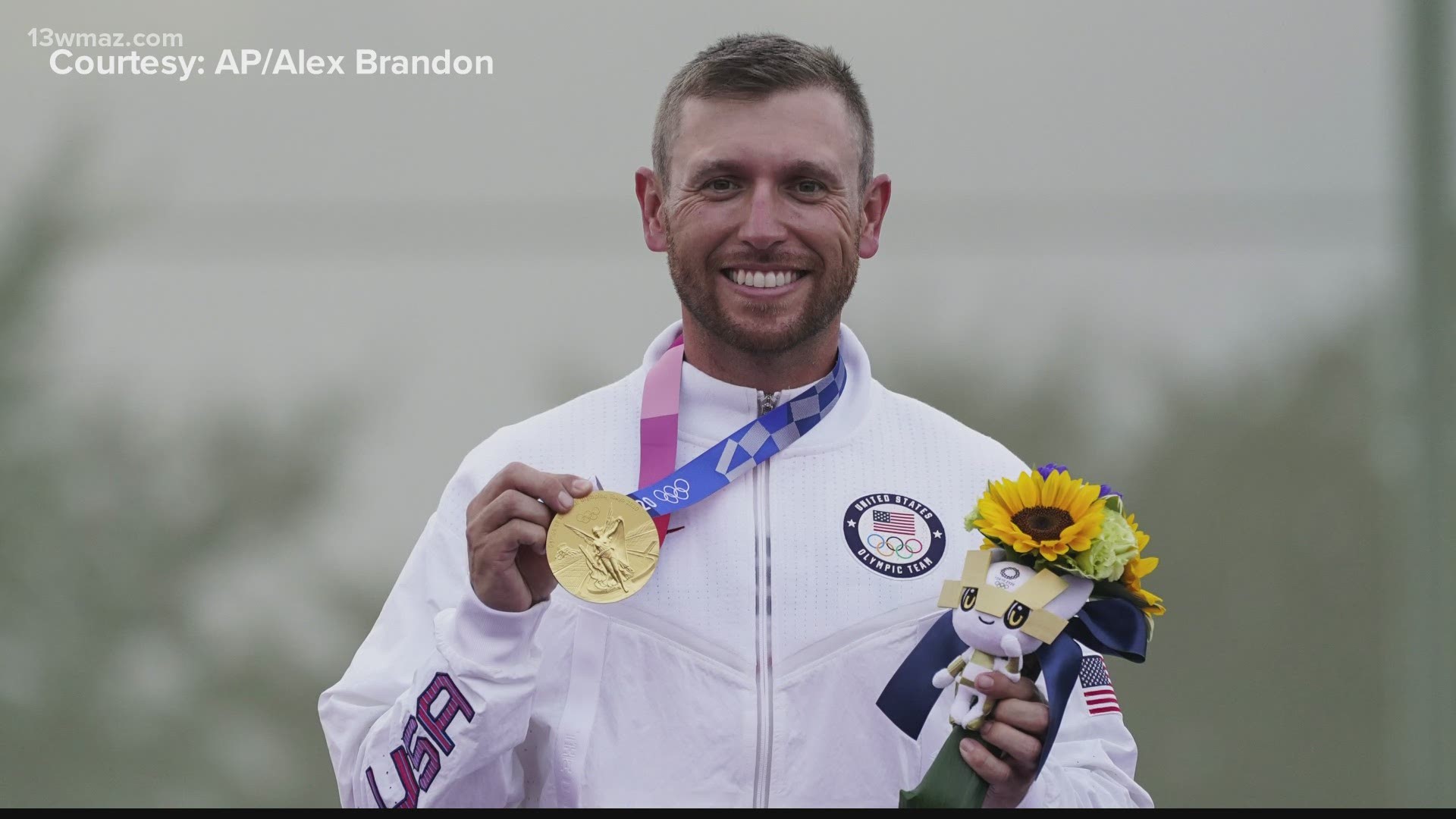 Hancock is the first skeet shooter to win three golds and set an Olympic record by hitting 59 of 60 targets