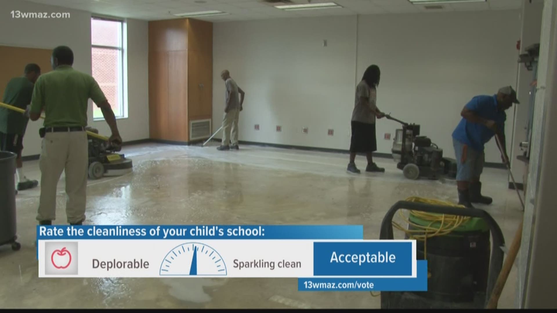 Students are out of school, which means it's time for Operation: Summer Cleaning! Pepper Baker takes a closer look into how the Bibb County Schools' custodial crews work to get the germs out.