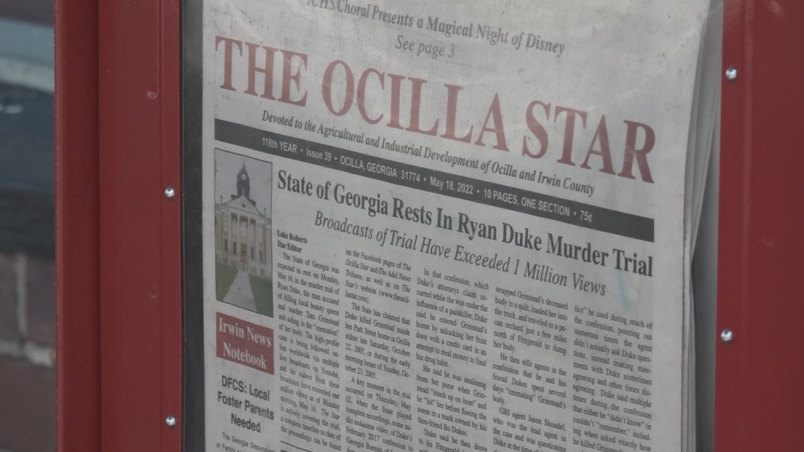 Ocilla residents express mixed emotions after Ryan Duke verdict - Vimarsana News