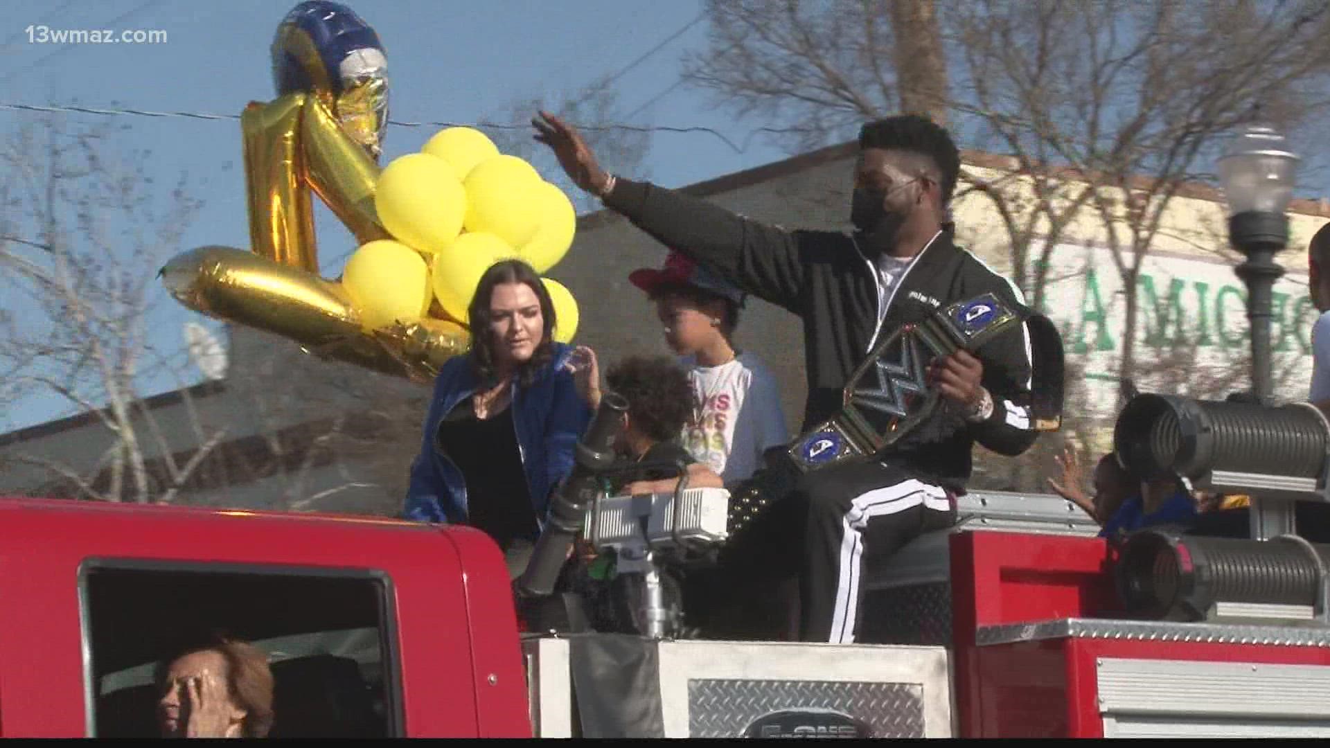 From Dodge County High to Super Bowl champion, Floyd is now a hero for many people in town, an example of what hard work can achieve.