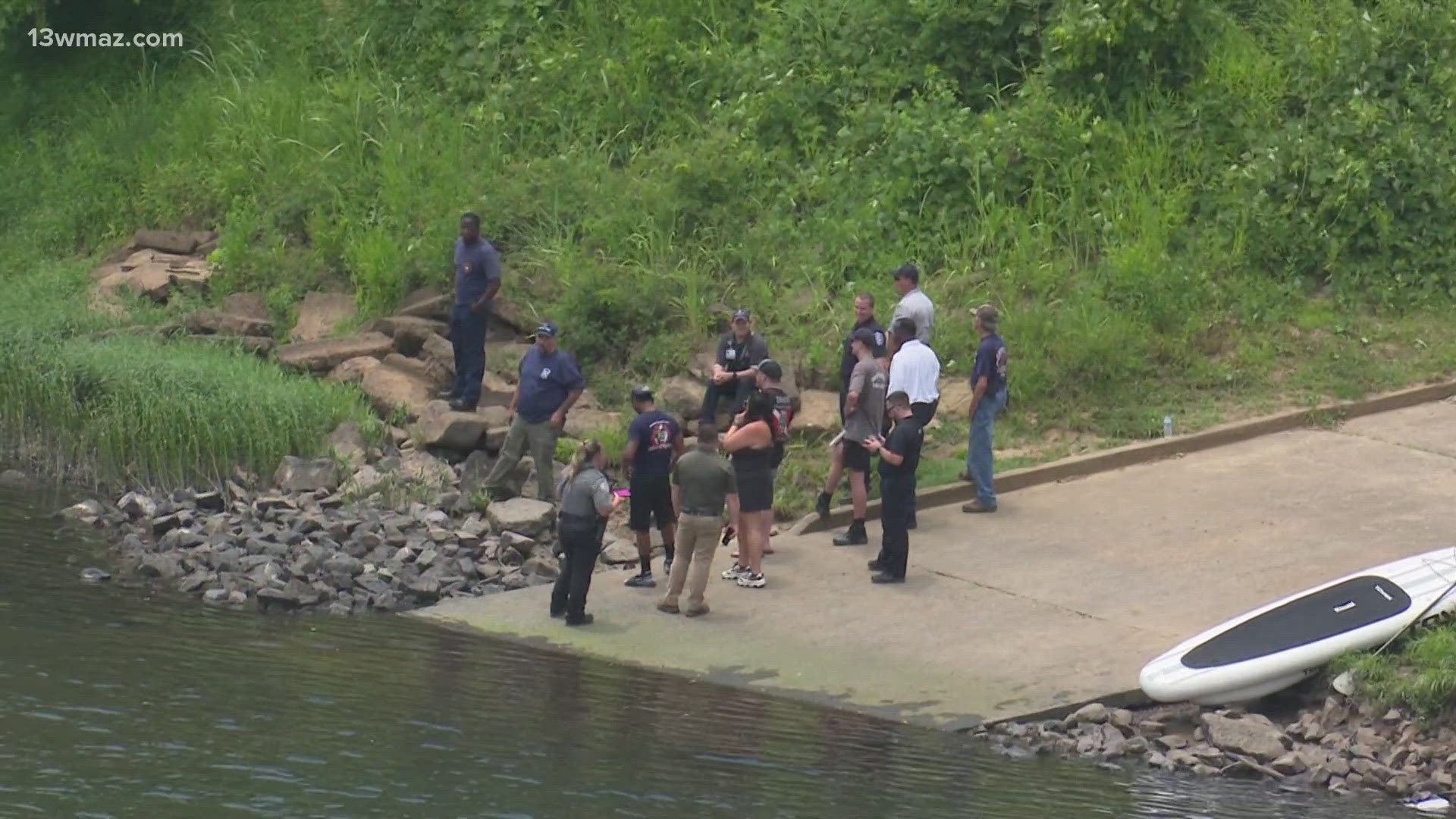 Officials spent Friday morning searching for a 26-year-old man missing in the Oconee River. They swept the shore, used Sonar and sent a dive team.