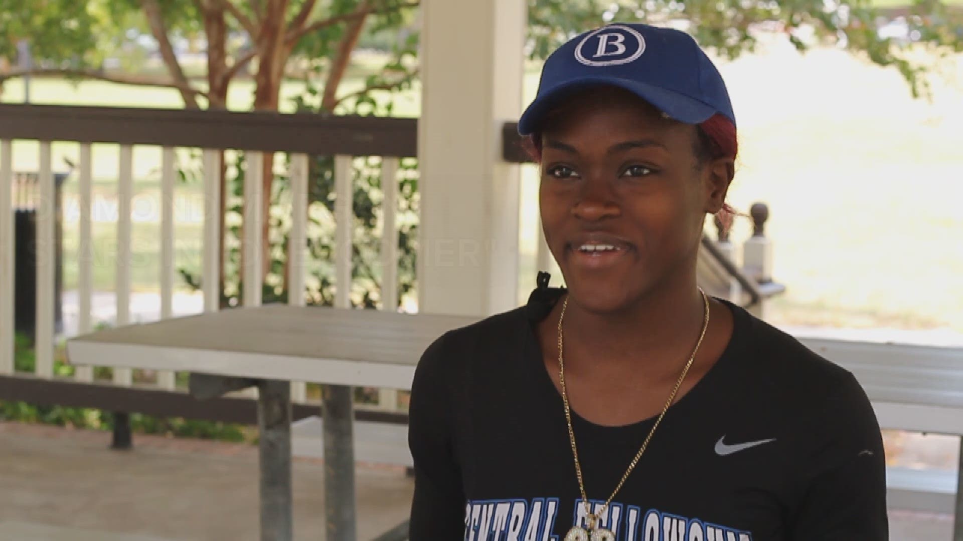 Diamond Morgan is a track athlete at Jones County High School. She's already broken records and holds state champion titles, but now she's starring in a movie.