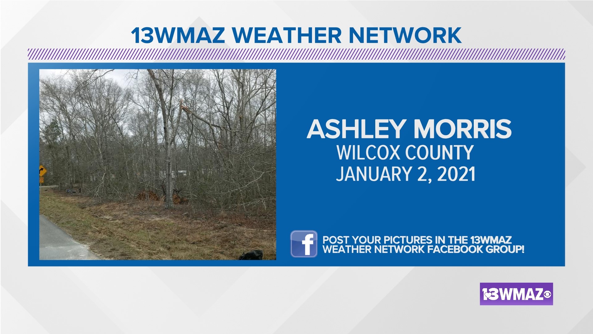 Photos from the 13WMAZ Weather Network Jan. 3