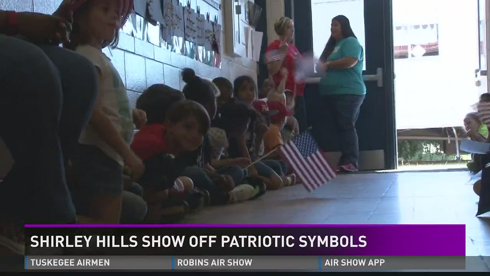 Shirley Hills students show off patriotic symbols