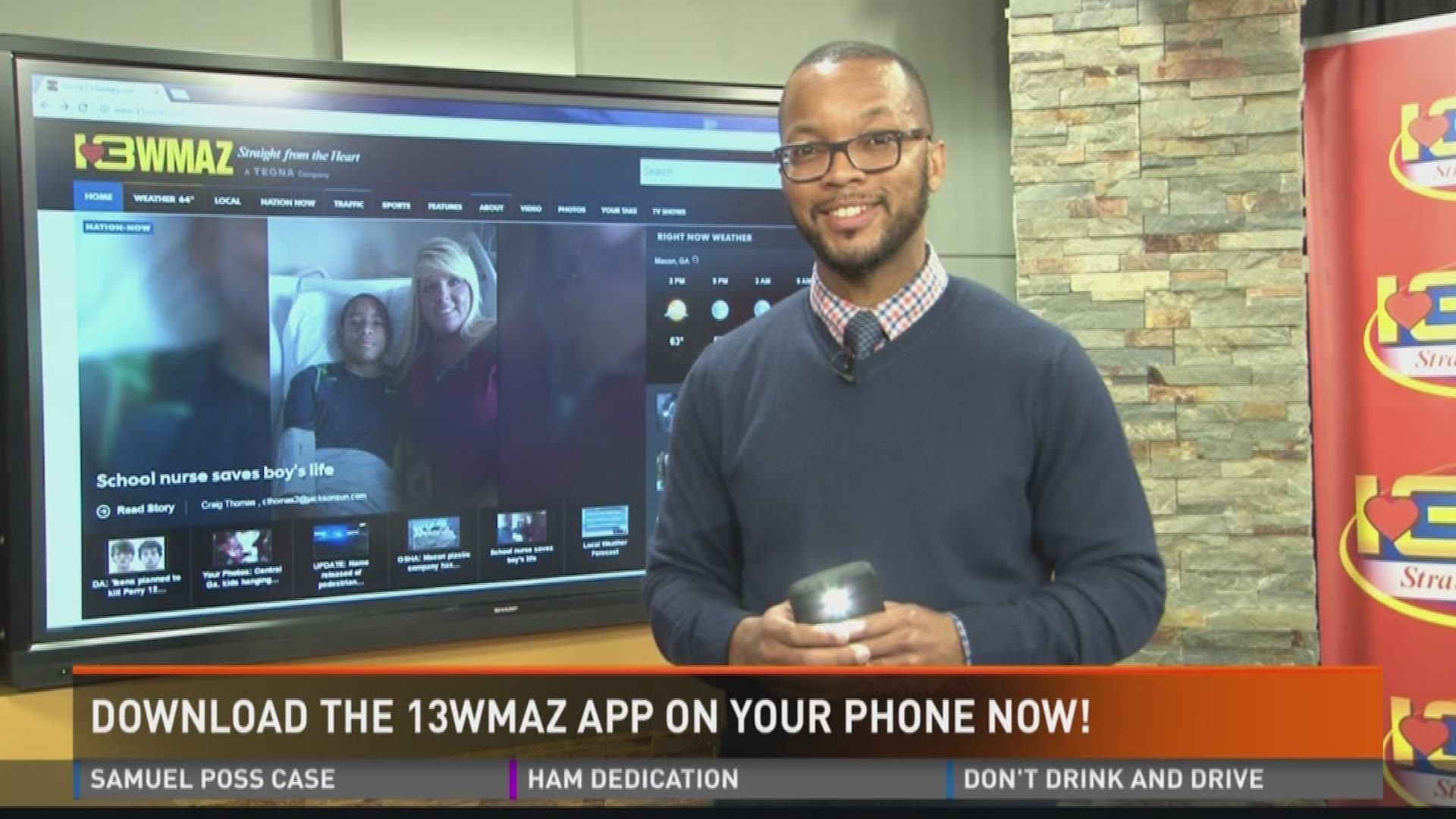 Download the 13WMAZ app on your iPhone or Android and sign up for text alerts to hear about severe weather or breaking news you need to know about.
