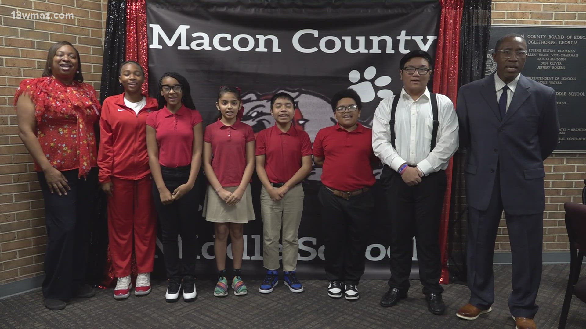 Six students in the Principal's Advisory Council spearheaded the first mock election held at Macon County Middle.