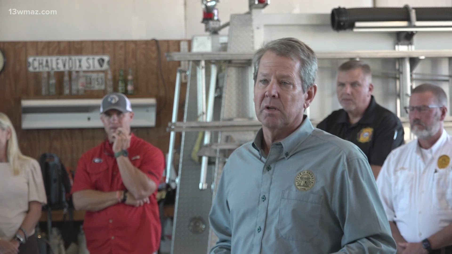 Gov. Brian Kemp and First Lady of Georgia, Marty Kemp, spoke with community members in Wrightsville and Sandersville