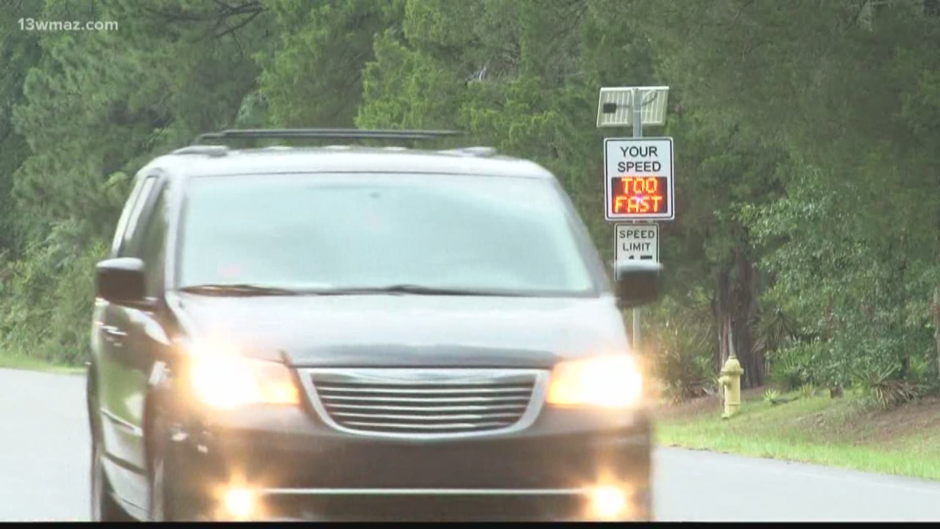 Baldwin County says drivers are barreling through an intersection near where children play and they're taking action to slow them down.