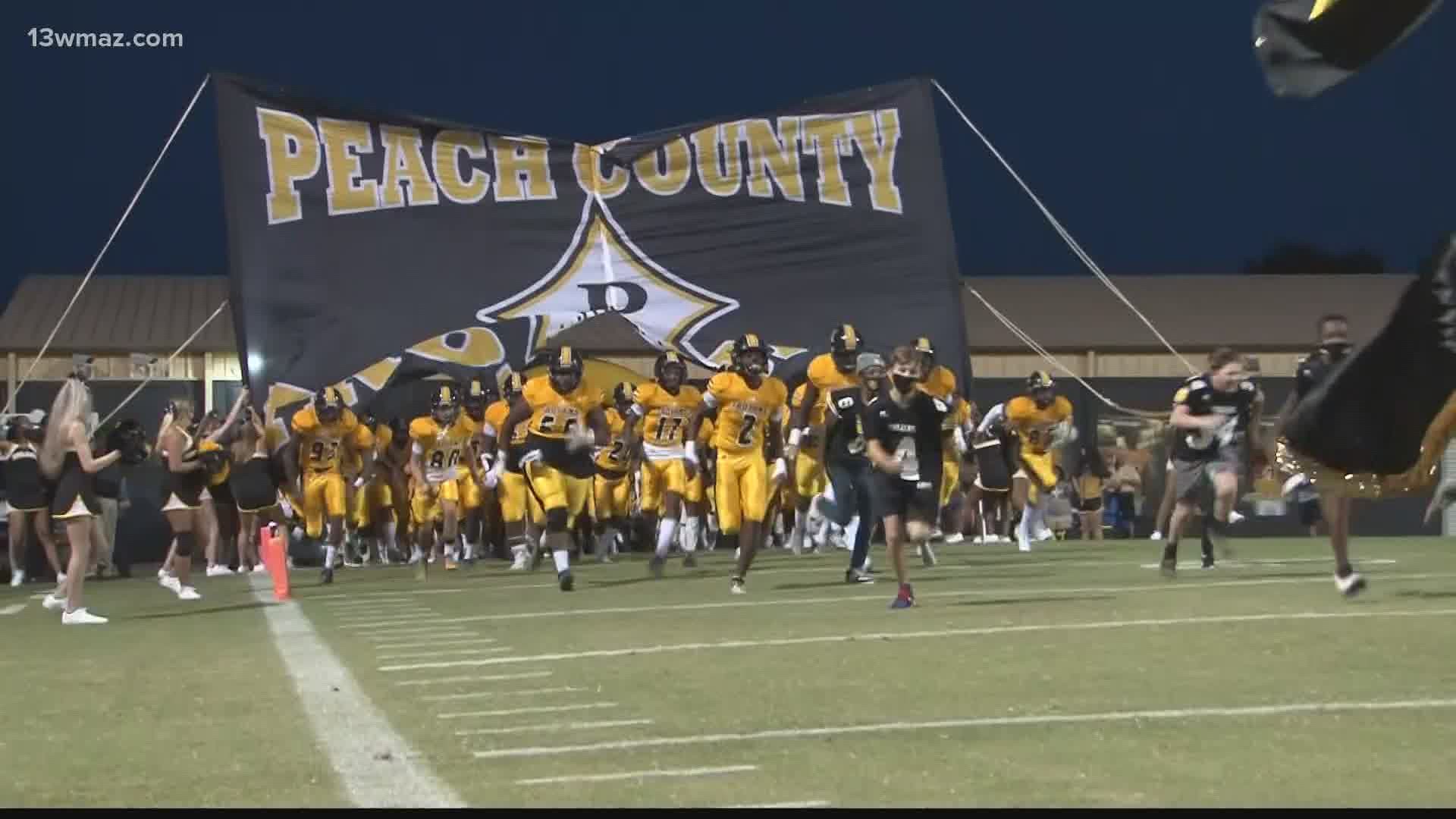 The Peach County Trojans tackling the Crisp County Cougars. Two very strong defenses, it should be a great atmosphere at the Cougar Den.
