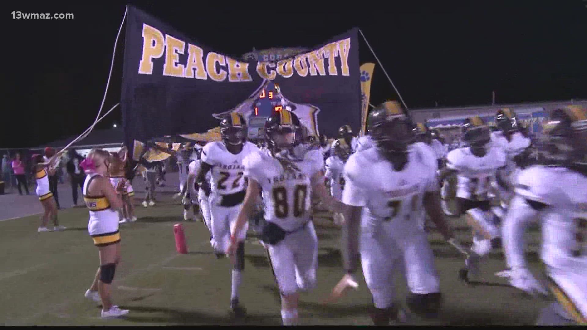 At Trojan Stadium in Fort Valley, the big region showdown between visiting Crisp County and the hosts with the most, Peach County is happening this Friday night