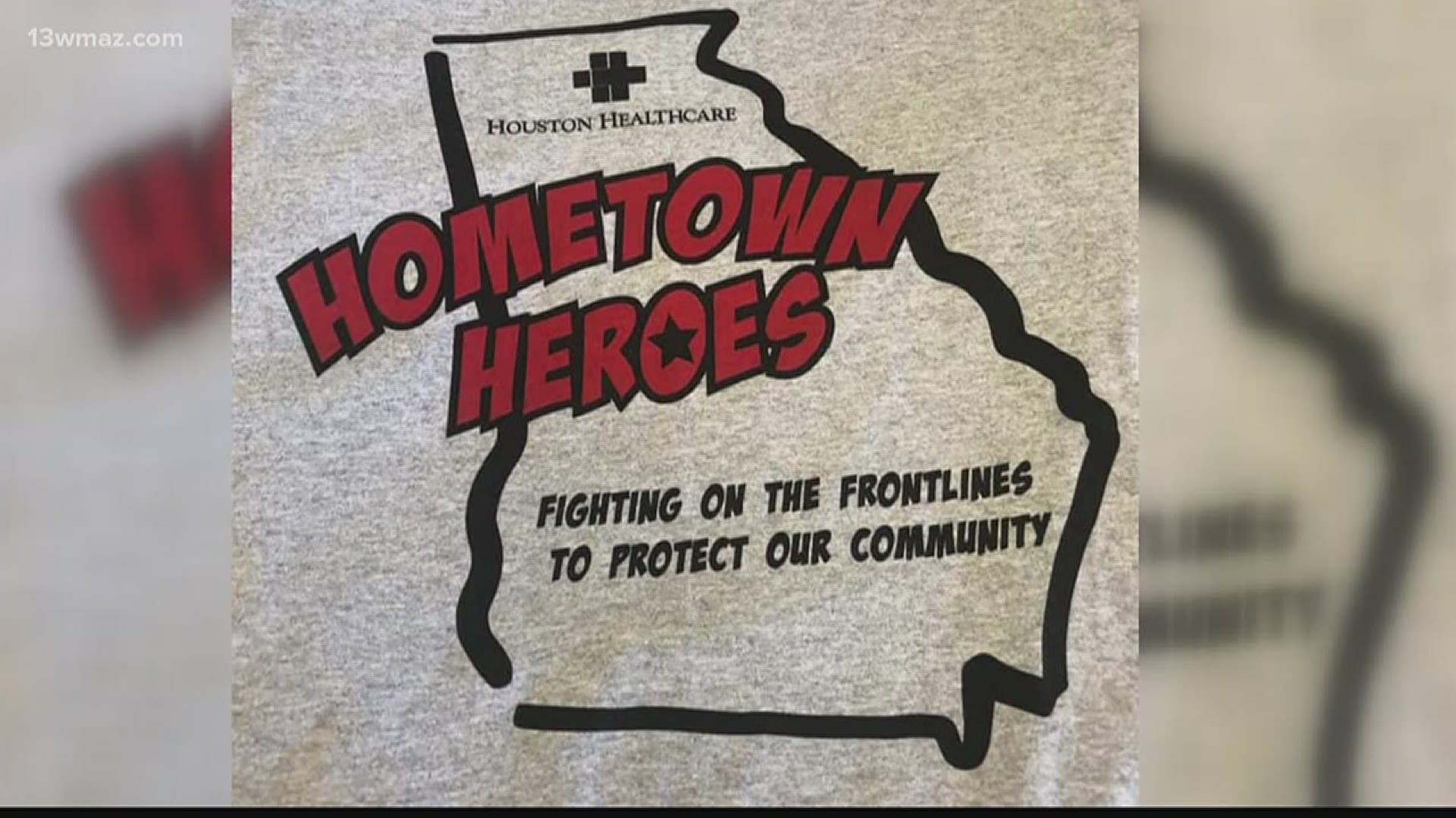 Houston Healthcare workers have a new shirt to sport, thanks to some businesses. Graphic Guys of Georgia and a few others teamed up to create Hometown Heroes shirts.