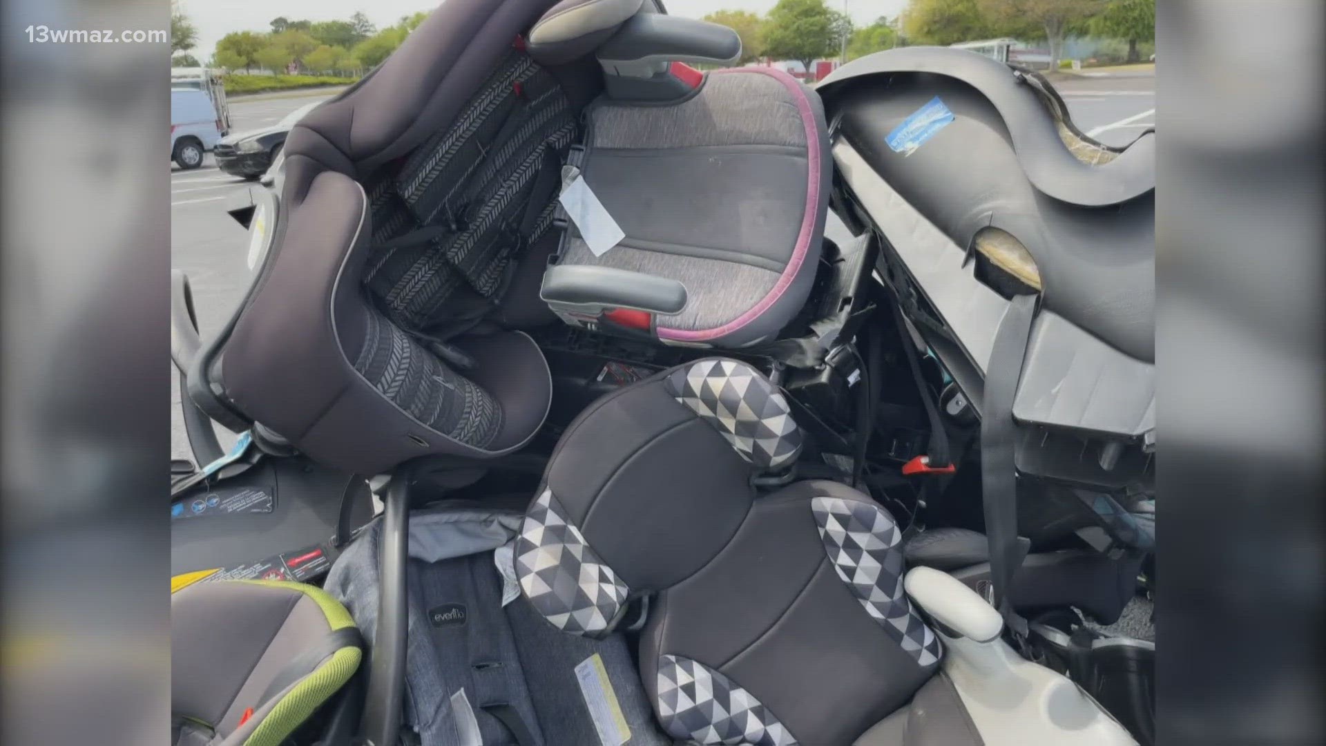 They also replaced worn, expired, and damaged car seats while supplies lasted.