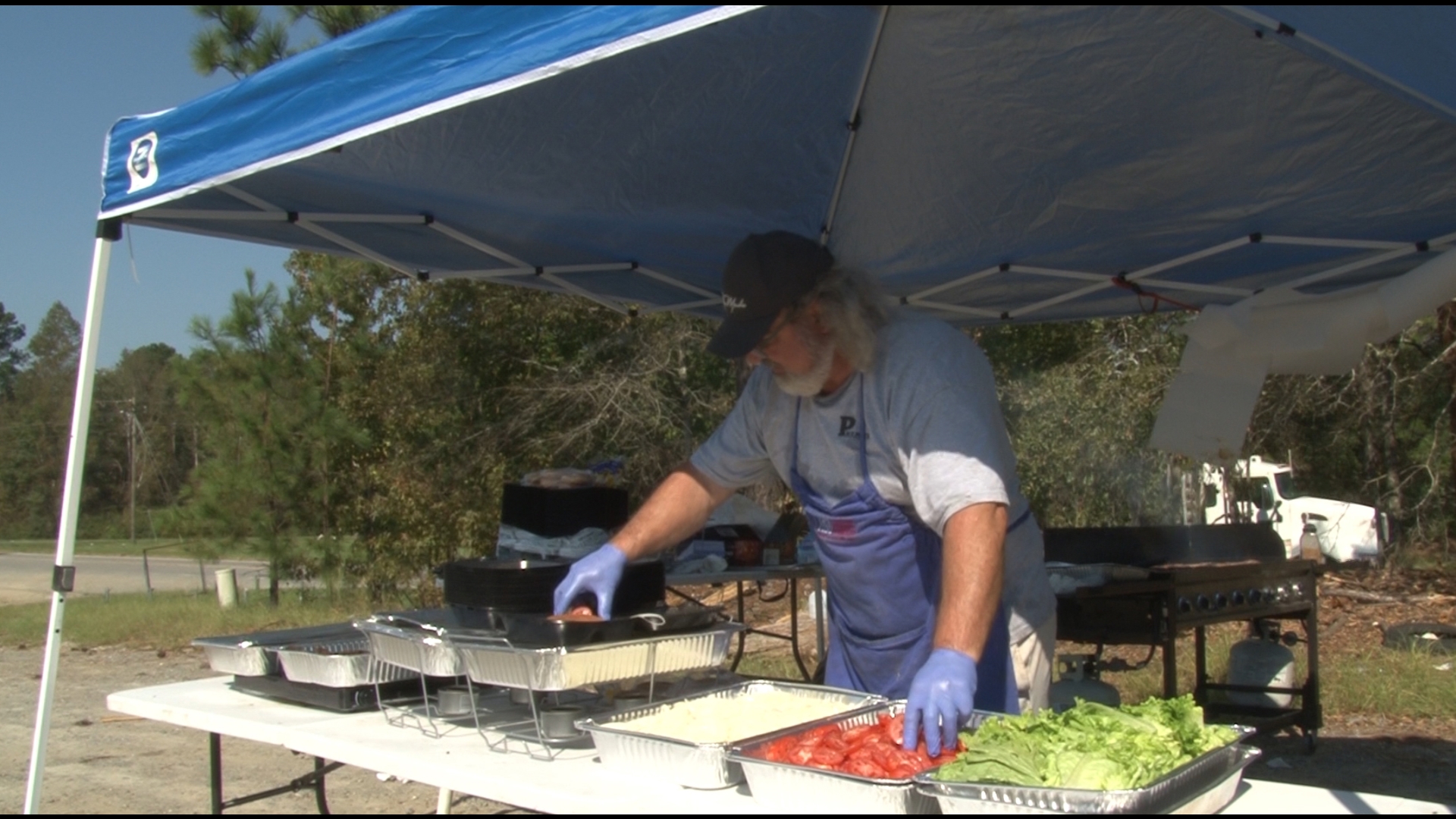 People in Louisiana know how devastating hurricanes can be- that's why Thomas Equipment Company sent their employees to feed folks this week in Laurens County